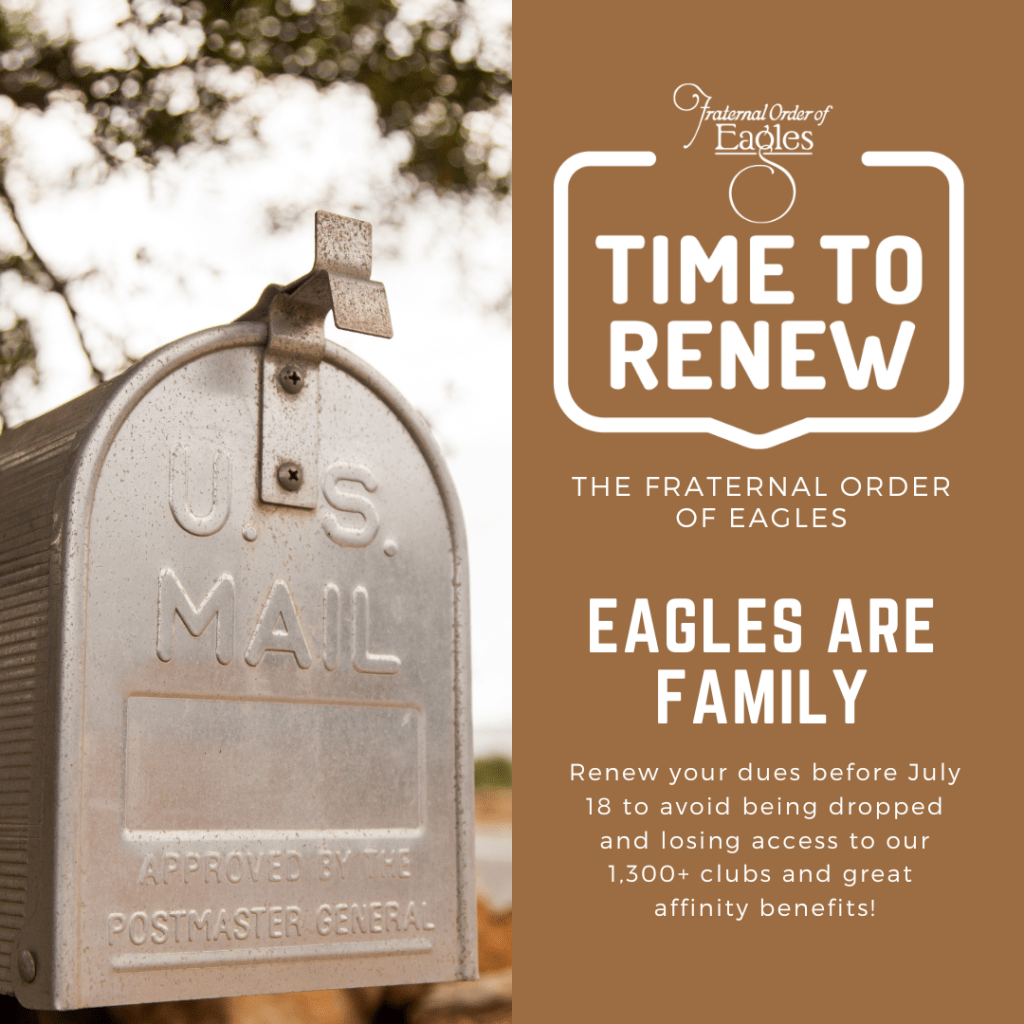 Dues Must Be Paid By July 18